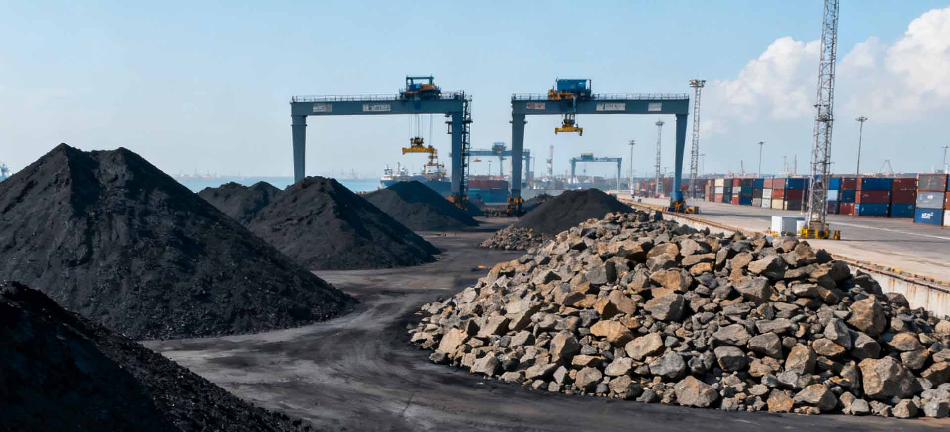 港口露天散货堆场三维测量